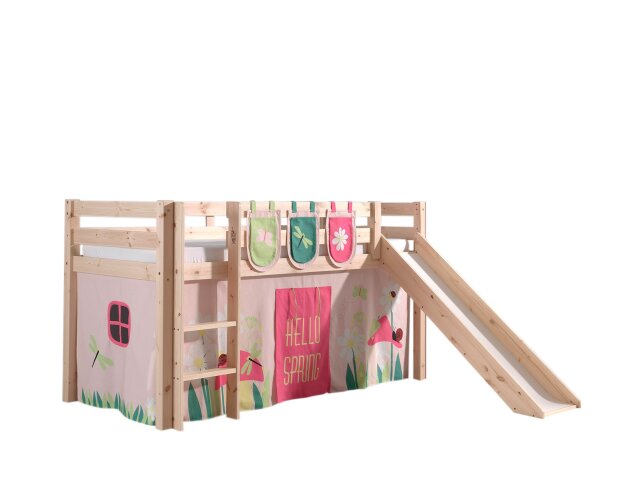 Spielbett >PINO< in Kiefer massiv natur - 210x114x218 (BxHxT)
