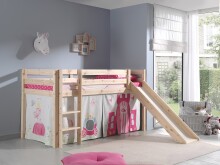Spielbett >PINO< in Kiefer massiv natur - 210x114x218 (BxHxT)