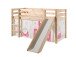 Spielbett >PINO< in Kiefer massiv natur - 210x114x218 (BxHxT)