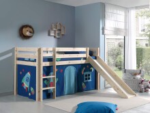 Spielbett >PINO< in Kiefer massiv natur - 210x114x218 (BxHxT)