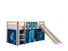 Spielbett >PINO< in Kiefer massiv natur - 210x114x218 (BxHxT)