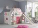 Spielbett >PINO< in Kiefer massiv weiß lackiert - 210x114x218 (BxHxT)