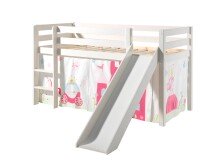 Spielbett >PINO< in Kiefer massiv weiß...