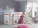 Spielbett >PINO< in Kiefer massiv weiß lackiert - 210x114x218 (BxHxT)