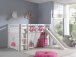 Spielbett >PINO< in Kiefer massiv weiß lackiert - 210x114x218 (BxHxT)