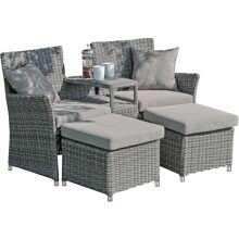 Gartensessel >Calgary< in grau aus Aluminium,...