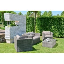 Gartenlounge-Set >Avila< in dunkelgrau aus...
