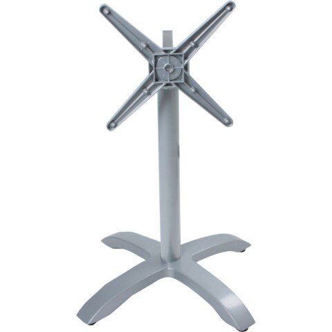 Tischgestell >Picos< in Silber aus Aluminium - 66x72x66cm (BxHxT)