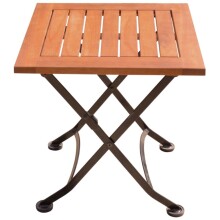 Beistelltisch >Wien< in braun aus Eukalyptus - 45cm...