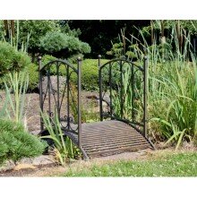 Gartensteg >Taupo< in Schwarzbraun aus stahl -...