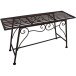 Gartenbank >Lorin< in rost aus Stahl - 83x45x27cm (BxHxT)