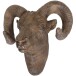 Dekogeweih >Widder< in Antik-Braun aus Polyresin - 46x52x36cm (LxBxH)