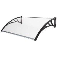 Vordach >Bremen< in schwarz aus Polycarbonat -...