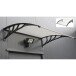 Vordach >Bremen< in schwarz, mattiert aus Polycarbonat - 100x120x27cm (LxBxH)