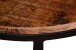 Couchtisch >IRON< in braun / schwarz aus Massivholz / Metall - 58x45x58 (BxHxT)