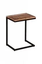 Beistelltisch >IRON< in braun / schwarz - 40x70x30...