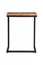 Beistelltisch >IRON< in braun / schwarz - 40x70x30...