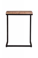 Beistelltisch >IRON< in braun / schwarz - 40x70x30...