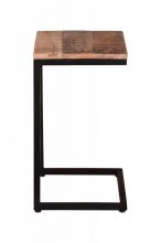 Beistelltisch >IRON< in braun / schwarz - 40x70x30 (BxHxT)