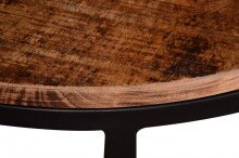 Beistelltisch >IRON< in braun / schwarz - 40x70x30 (BxHxT)