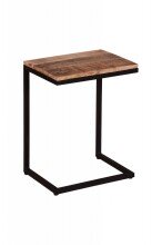 Beistelltisch >IRON< in braun / schwarz - 40x70x30...