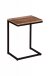 Beistelltisch >IRON< in braun / schwarz - 40x70x30 (BxHxT)