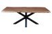 Baumkantentisch >Forrest< in Akazie / schwarz - 200x76x100 (BxHxT)
