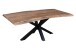 Baumkantentisch >Forrest< in Akazie / schwarz - 200x76x100 (BxHxT)