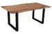 Baumkantentisch >Live< in Akazie / schwarz - 170x76x90 (BxHxT)
