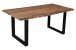 Baumkantentisch >Live< in Akazie / schwarz - 170x76x90 (BxHxT)