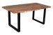 Baumkantentisch >Live< in Akazie / schwarz - 170x76x90 (BxHxT)