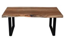 Couchtisch >Coffetable< in Akazie / schwarz - 110x45x65 (BxHxT)