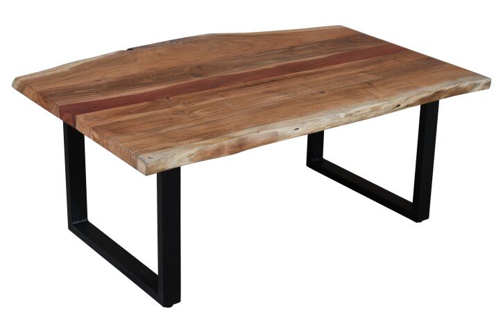 Couchtisch >Coffetable< in Akazie / schwarz - 110x45x65 (BxHxT)