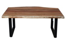 Couchtisch >Coffetable< in Akazie / schwarz - 110x45x65 (BxHxT)