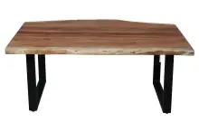 Couchtisch >Coffetable< in Akazie / schwarz -...