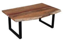 Couchtisch >Coffetable< in Akazie / schwarz - 110x45x65 (BxHxT)