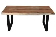 Couchtisch >Coffetable< in Akazie / schwarz -...