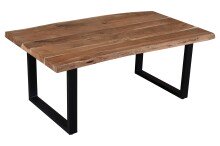 Couchtisch >Coffetable< in Akazie / schwarz -...