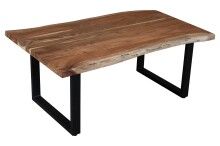 Couchtisch >Coffetable< in Akazie / schwarz - 110x45x65 (BxHxT)