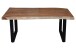 Couchtisch >Coffetable< in Akazie / schwarz - 110x45x65 (BxHxT)