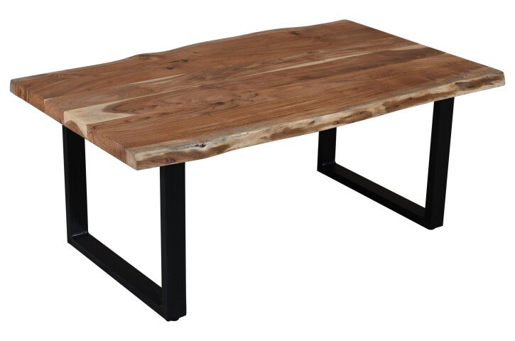 Couchtisch >Coffetable< in Akazie / schwarz - 110x45x65 (BxHxT)