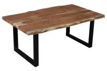 Couchtisch >Coffetable< in Akazie / schwarz -...