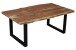 Couchtisch >Coffetable< in Akazie / schwarz - 110x45x65 (BxHxT)