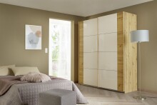 Schwebetürenschrank >Artemis< in Eiche Artisan...