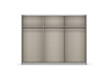 Schwebetürenschrank >Artemis< in Eiche Artisan / Glas champagner - glänzend