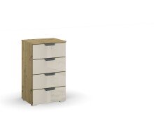 Kommode >Artemis< in Eiche Artisan / Glas...