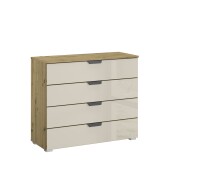Kommode >Artemis< in Eiche Artisan / Glas...