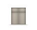 Drehtürenschrank >Artemis< in Eiche Artisan / Glas basalt - 181x210x54 (BxHxT)