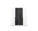 Drehtürenschrank >Artemis< in alpinweiß / Glas basalt - 181x210x54 (BxHxT)