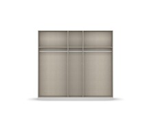 Drehtürenschrank >Artemis< in Eiche Artisan / Glas basalt - 226x210x54 (BxHxT)